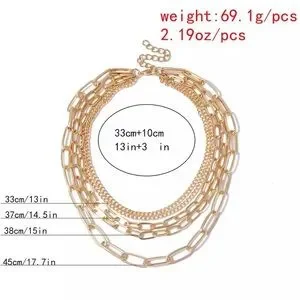 Zara | Jewelry | Zara Gold Chains Multi Big Link Chain